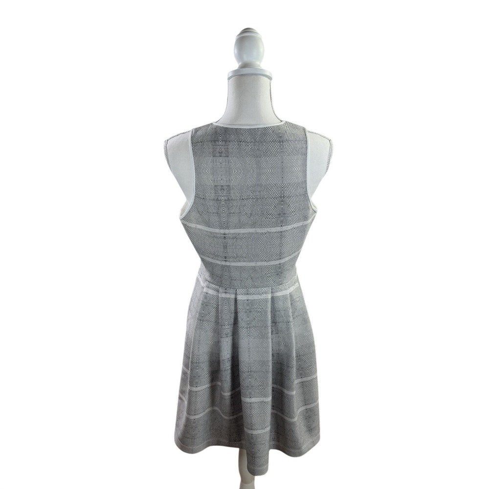 Addison Story Women's Full Zip Midi Dress Black & White Size Large - Picture 4 of 7